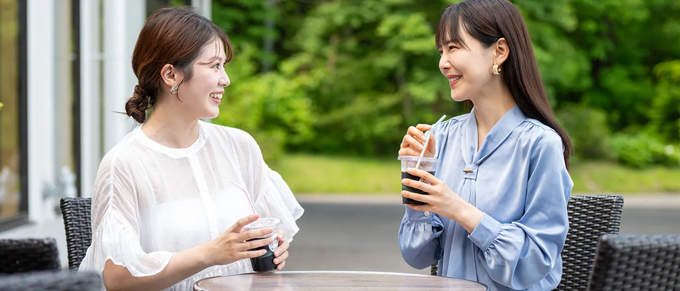 テラスデッキでのひととき