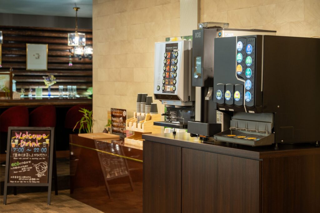 ウェルカムドリンクコーナー新設！